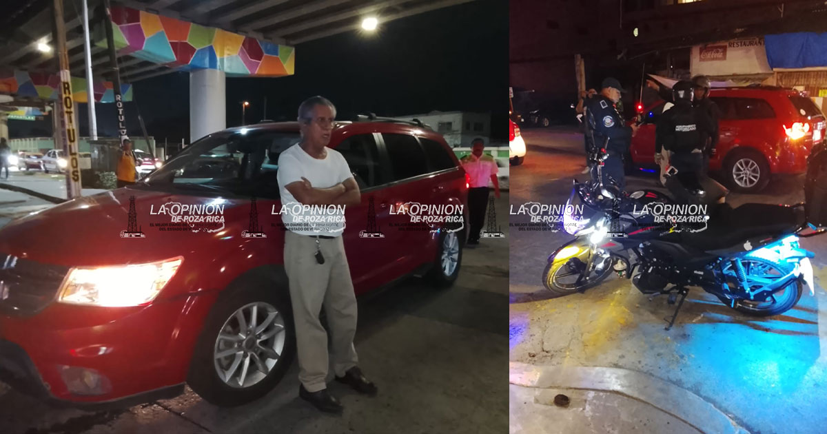 Motociclistas derribados en zona centro Motociclistas derribados en zona centro