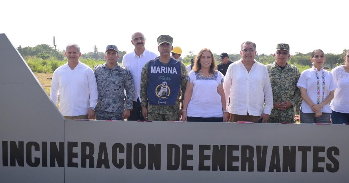 Participa Gobernadora en acto de incineración de enervantes Participa Gobernadora en acto de incineración de enervantes