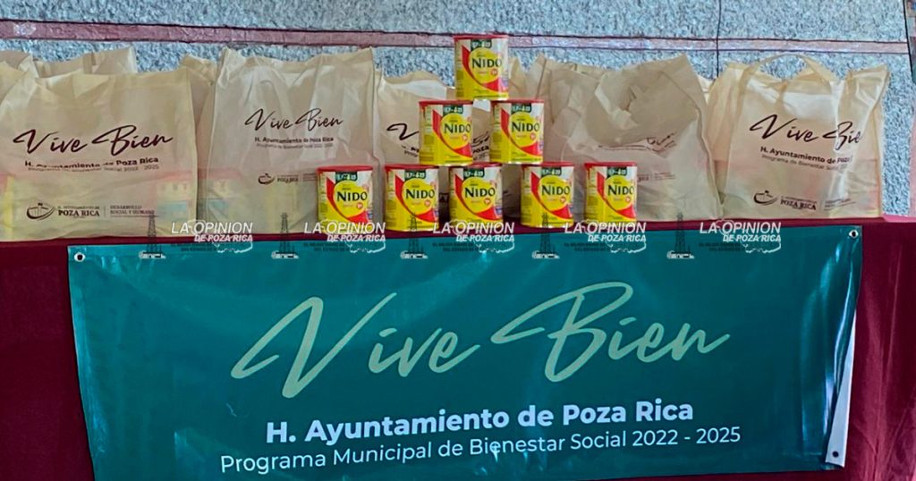 Entregan más leche en polvo a familias de sectores vulnerables