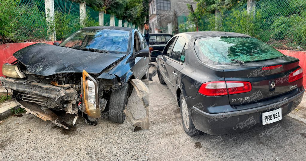 Volcó y de milagro salió ilesa carro