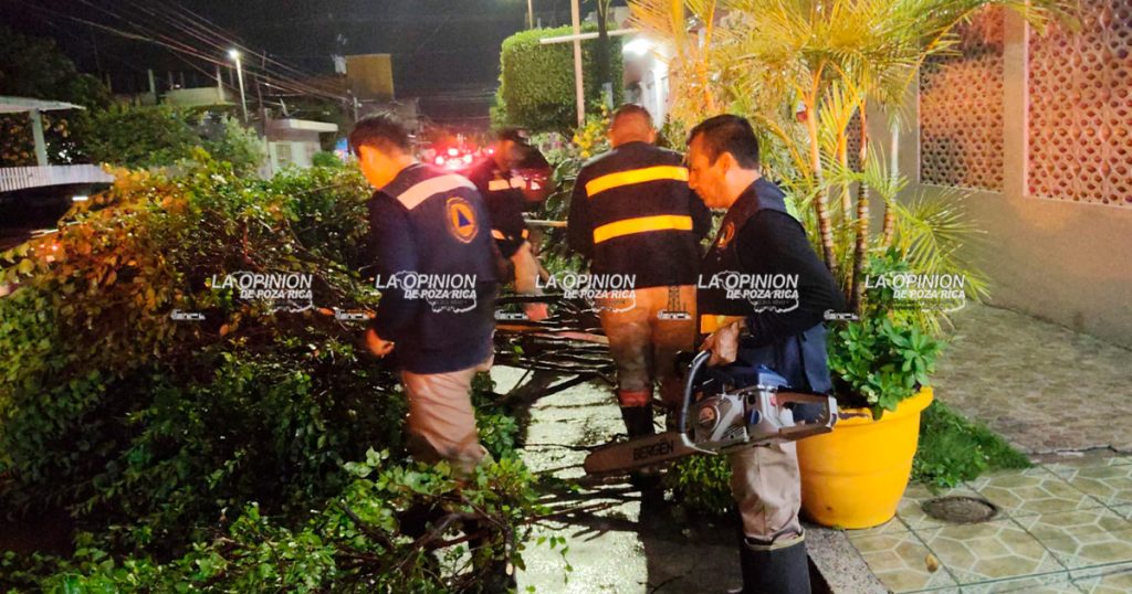 Protección Civil da a conocer afectaciones por el fuerte aguacero Protección Civil da a conocer afectaciones por el fuerte aguacero
