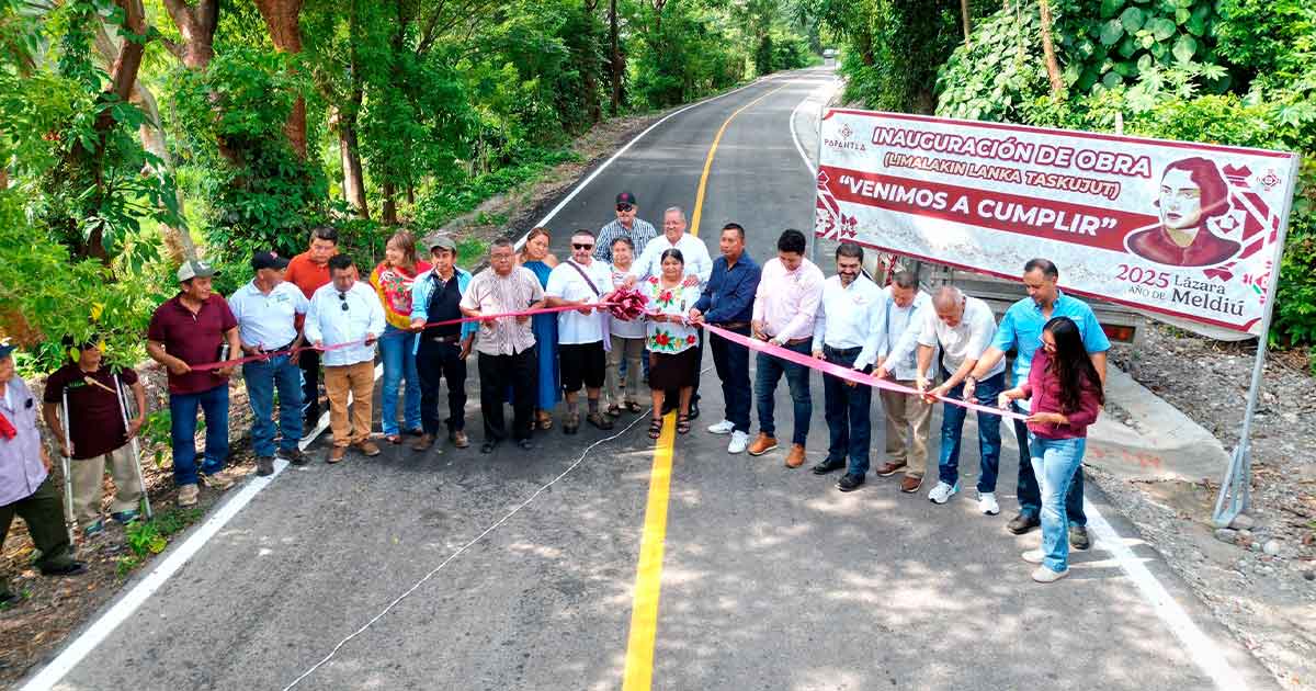 Pino Guevara entrega infraestructura vial Pino Guevara entrega infraestructura vial