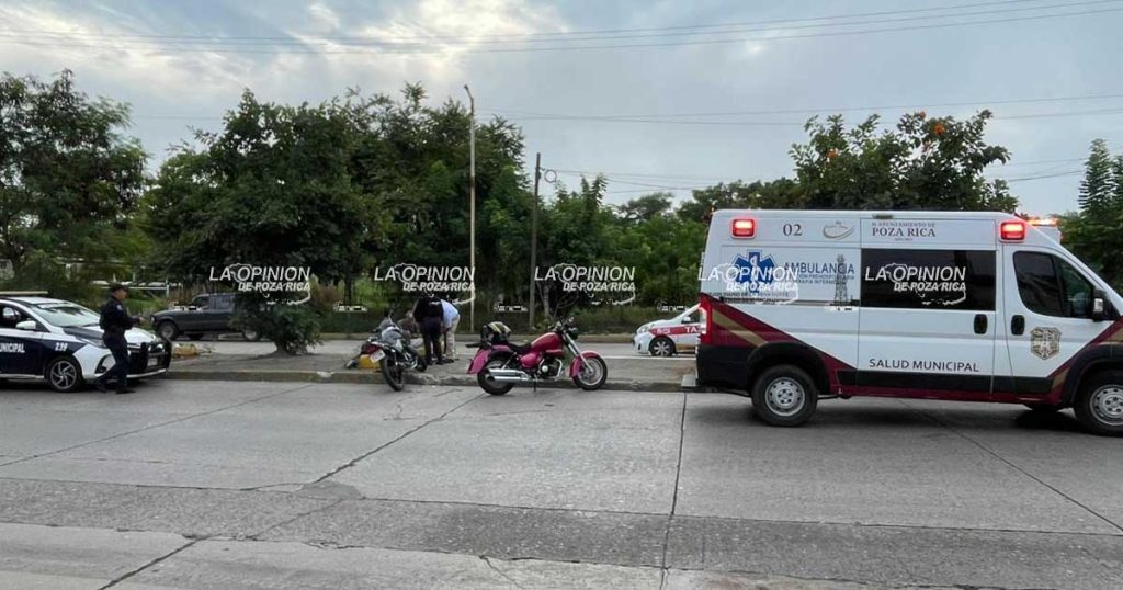 Motociclista cayó al bulevar González Ortega Motociclista cayó al bulevar González Ortega