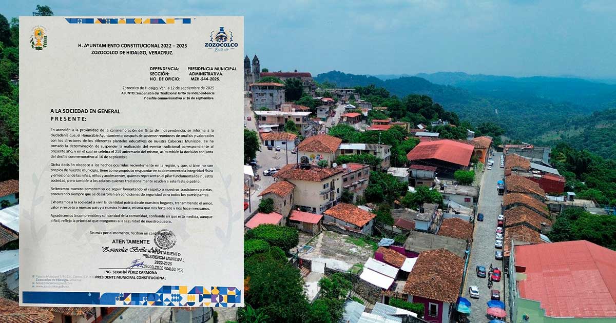 Suspenden grito y desfile de la independencia
