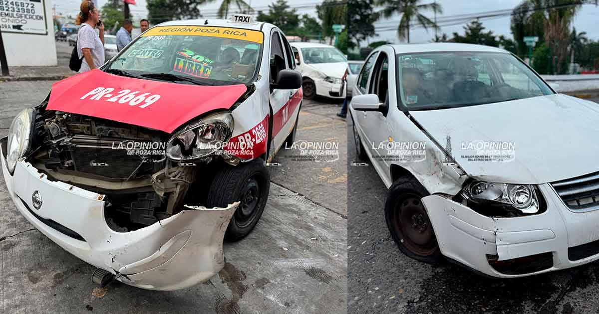 Taxi y Jetta se estrellan en la 20 con 8 Taxi y Jetta se estrellan en la 20 con 8