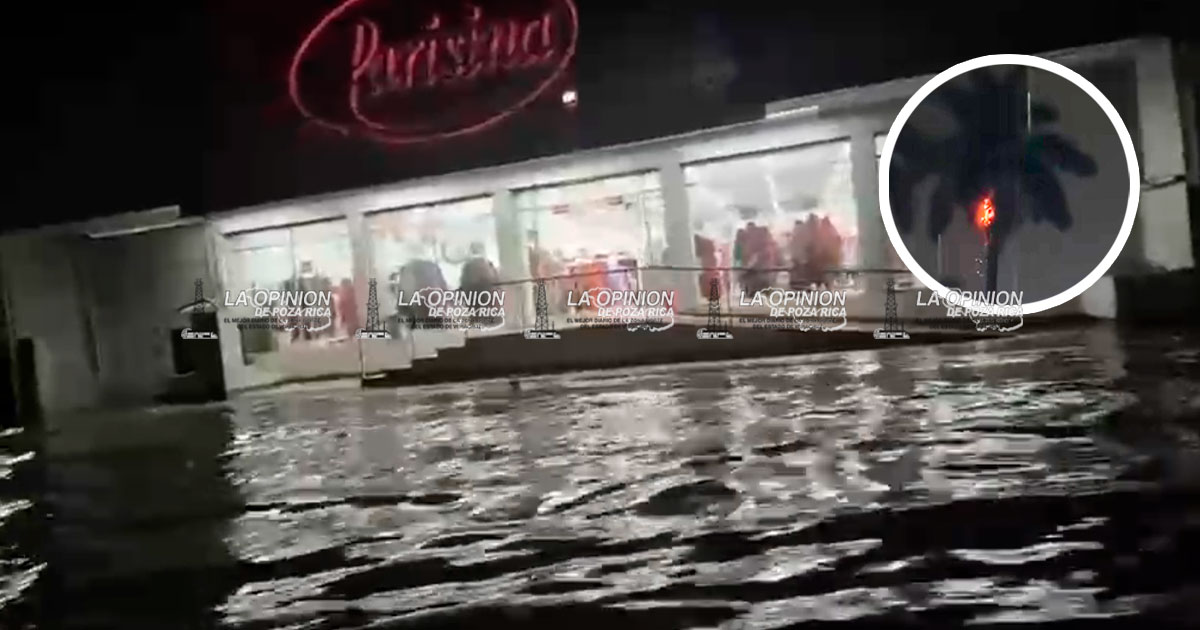 Tormenta eléctrica azota en Poza Rica