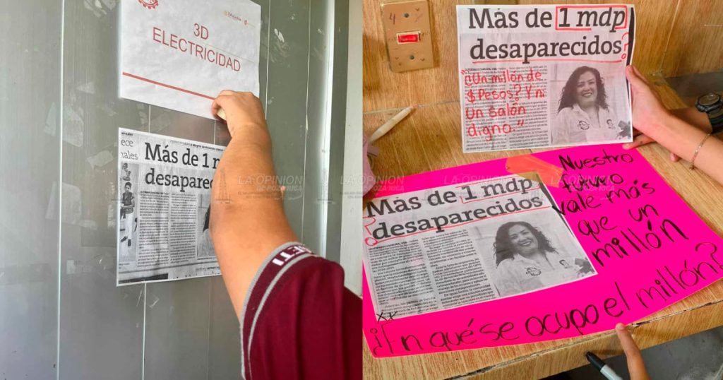 Padres del Cbtis 191 dan 24 horas a autoridades para aclarar destino de recursos; alumnos también protestan