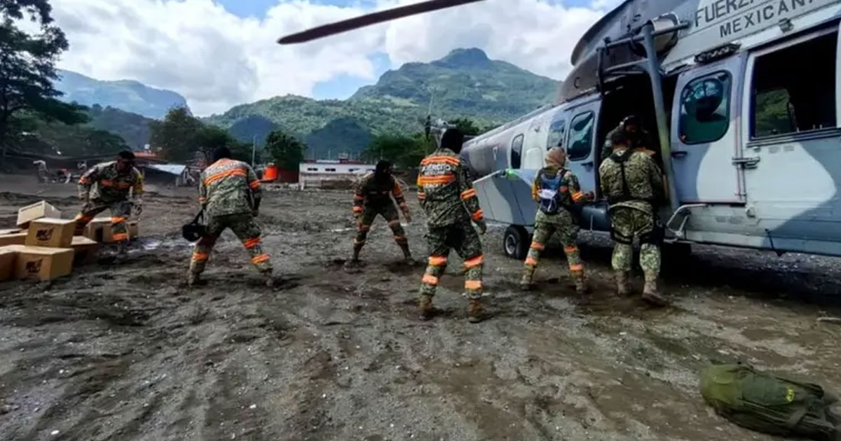 Defensa refuerza puente aéreo en Hidalgo Defensa refuerza puente aéreo en Hidalgo