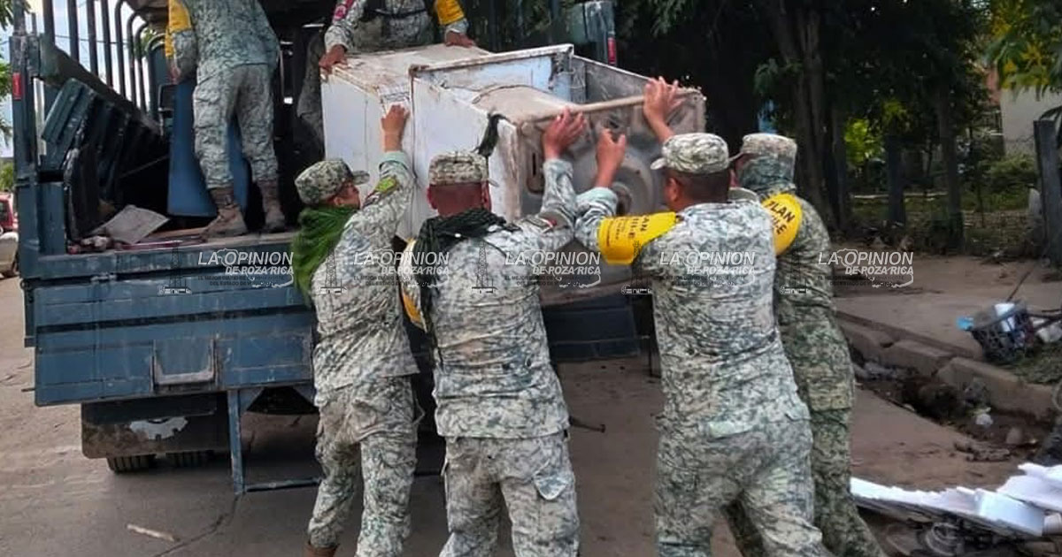 Ejército intensifica labores de limpieza Ejército intensifica labores de limpieza