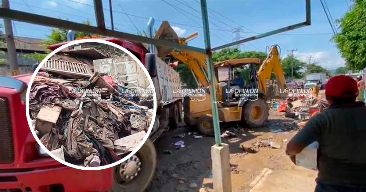 Sin orden ni logística, el tiradero de escombros producto de la inundación Sin orden ni logística, el tiradero de escombros producto de la inundación