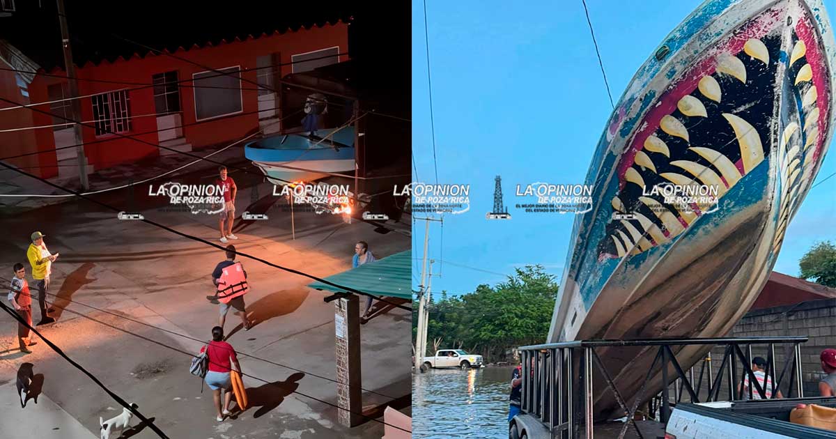 Lancheros listos para ayudar en rescates en Poza Rica y Álamo