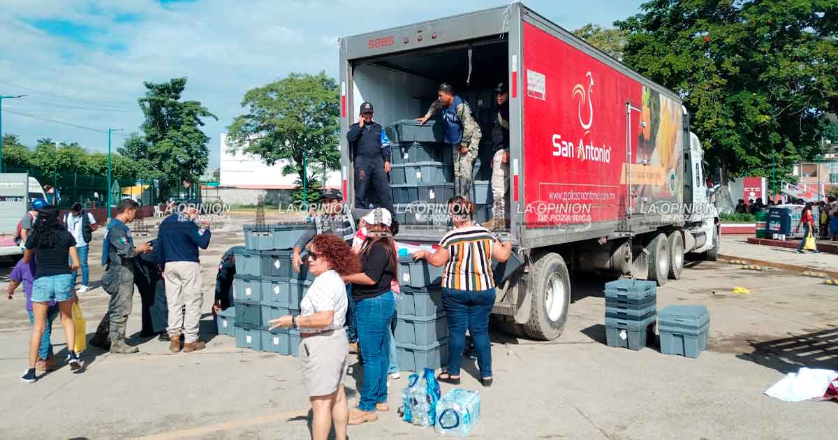 Llega ayuda humanitaria con pollo y huevo para los damnificados Llega ayuda humanitaria con pollo y huevo para los damnificados