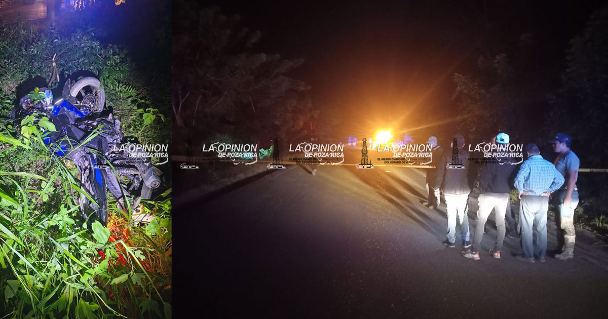 Accidente de moto deja dos muertos