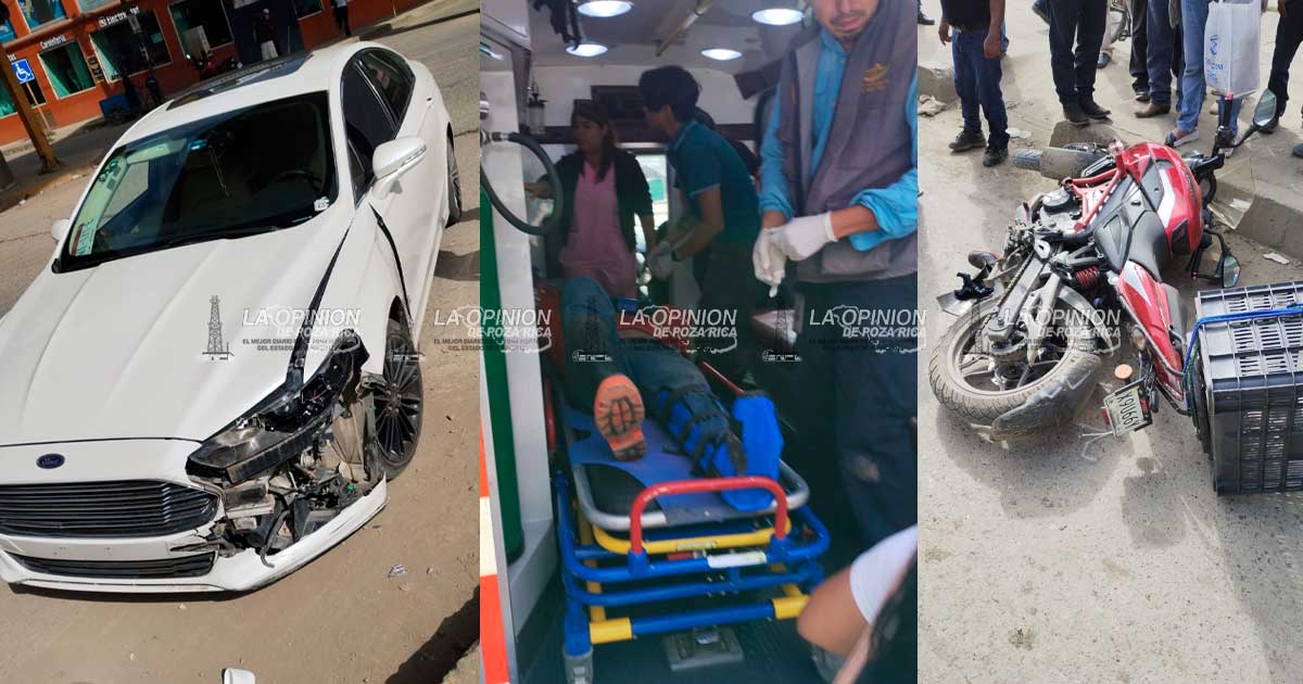 Arrollan a motociclista Arrollan a motociclista