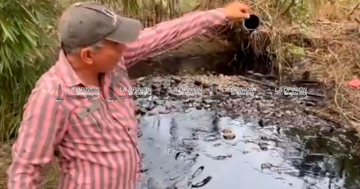 Derrame contamina aguas del río Pantepec Derrame contamina aguas del río Pantepec