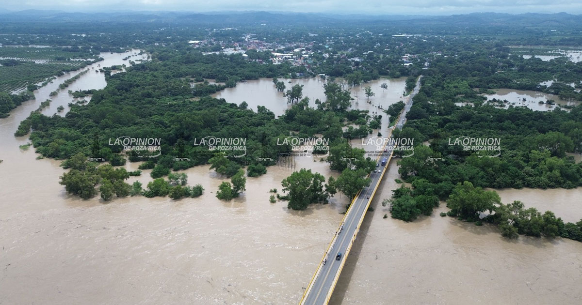 Supera Río Pantepec la escala crítica Supera Río Pantepec la escala crítica