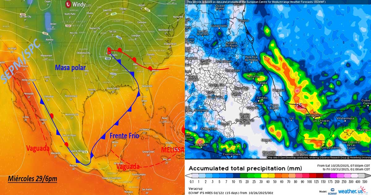 Activan Alerta Gris en Veracruz por ingreso del frente frío 11 Activan Alerta Gris en Veracruz por ingreso del frente frío 11