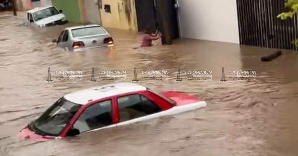 Por inundación, fuera de servicio 80 % de taxis Por inundación, fuera de servicio 80 % de taxis