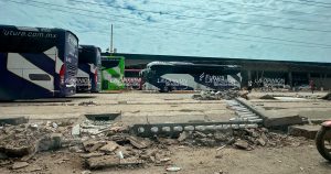 Central de Autobuses en Poza Rica después de la Tormenta Jerry Central de Autobuses en Poza Rica después de la Tormenta Jerry