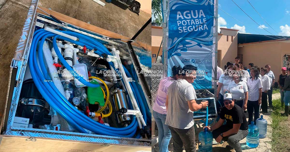 Donan tres plantas potabilizadoras derivado de la emergencia por inundación Donan tres plantas potabilizadoras derivado de la emergencia por inundación