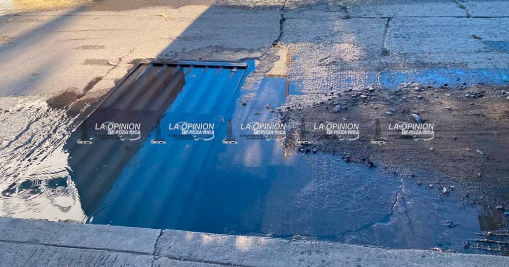Revienta drenaje y contamina calles de la colonia Laredo; vecinos exigen atención Revienta drenaje y contamina calles de la colonia Laredo; vecinos exigen atención