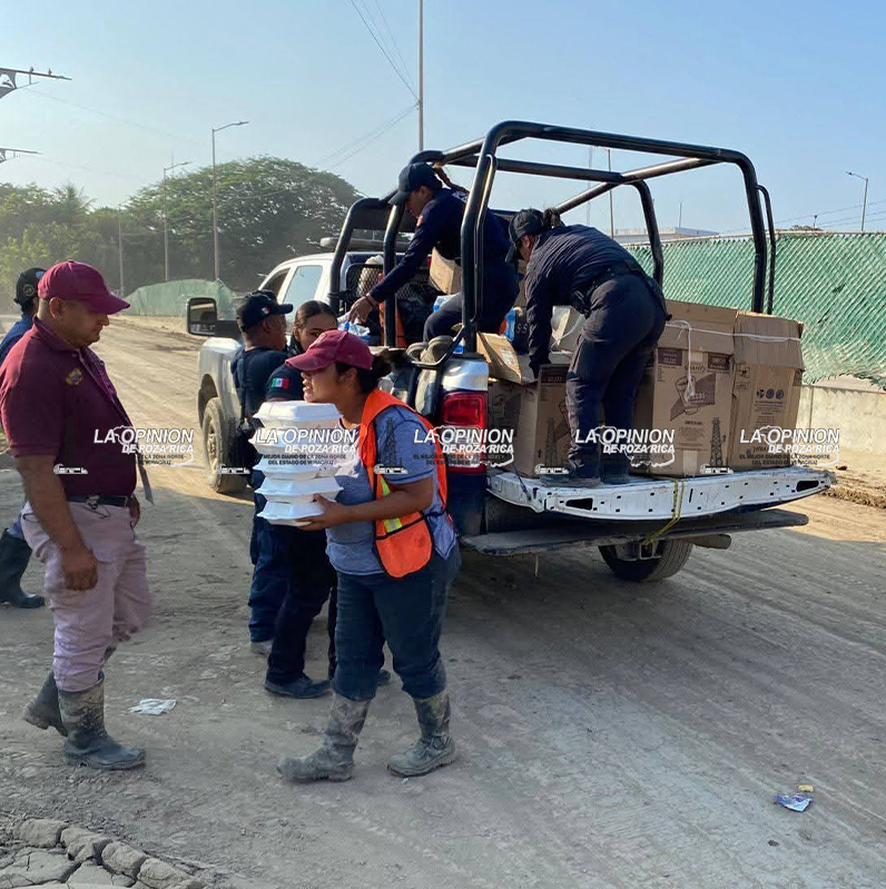 SSP entrega apoyo alimentario a afectados por inundaciones