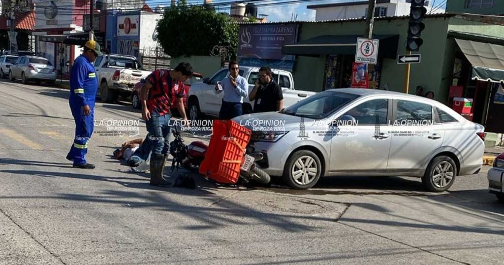 La víctima un motociclista La víctima un motociclista