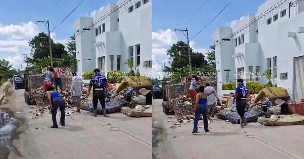 Arrojan basura frente a casa de la alcaldesa Arrojan basura frente a casa de la alcaldesa