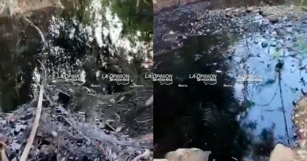 Derrame contamina aguas del río Pantepec