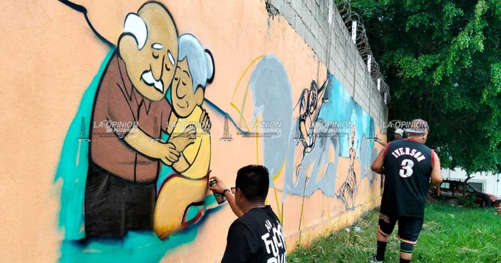Artistas de Poza Rica se unen para crear mural en solidaridad con la comunidad Artistas de Poza Rica se unen para crear mural en solidaridad con la comunidad