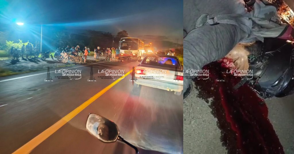 ¡Motociclista muere arrollado! ¡Motociclista muere arrollado!