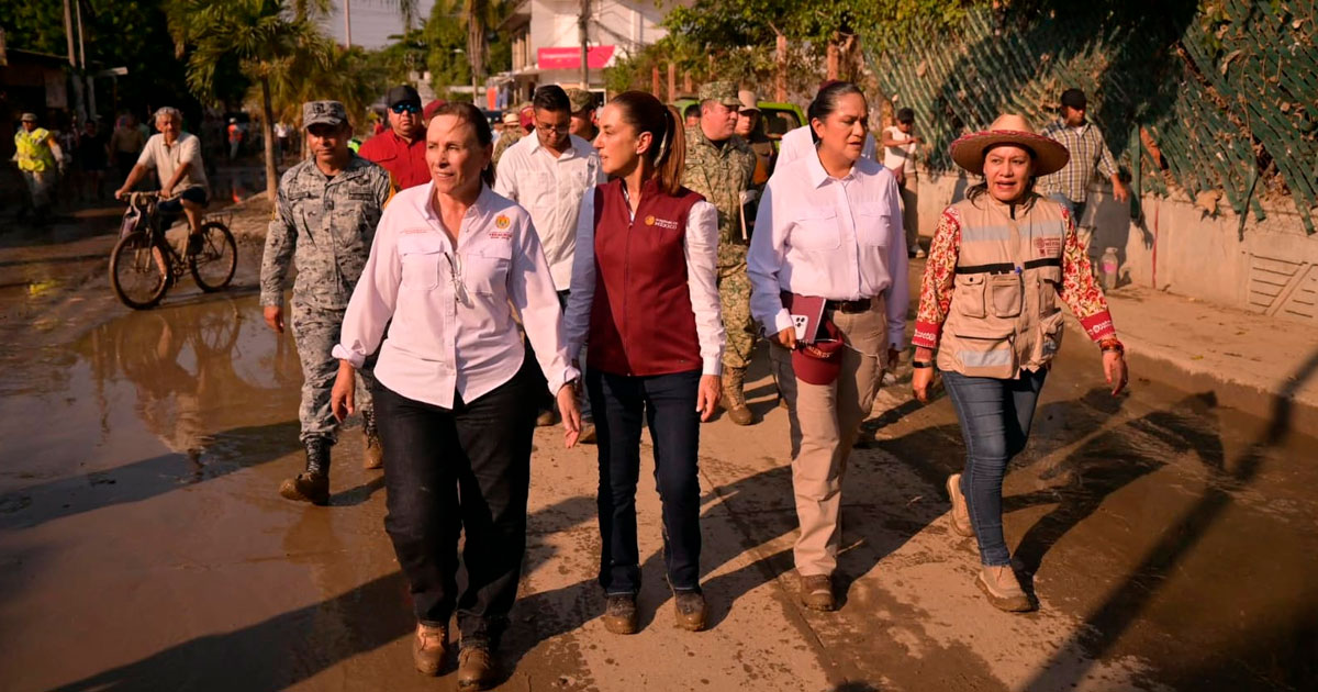 Sheinbaum, visita relámpago a 8 días de la inundación Sheinbaum, visita relámpago a 8 días de la inundación