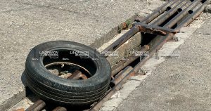 Rejilla abierta en Pozo 13 de la colonia Chapultepec Rejilla abierta en Pozo 13 de la colonia Chapultepec