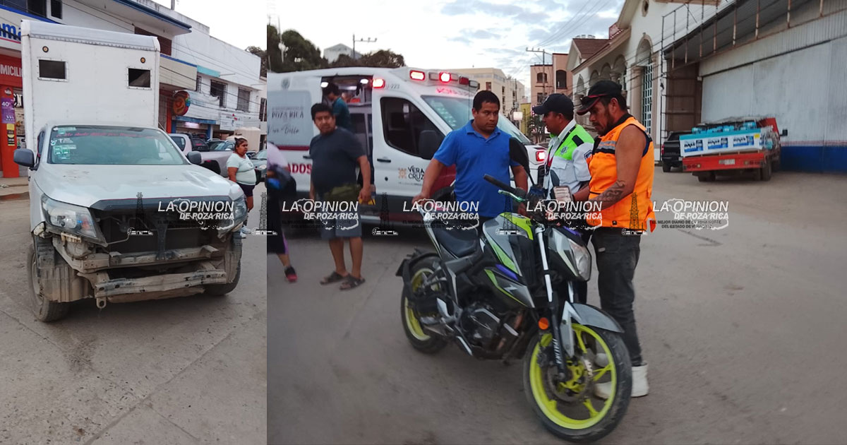 Dos byker's lesionados, en avenida Puebla Dos byker's lesionados, en avenida Puebla