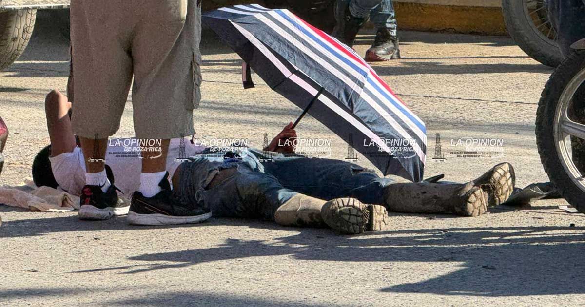 La víctima un motociclista La víctima un motociclista
