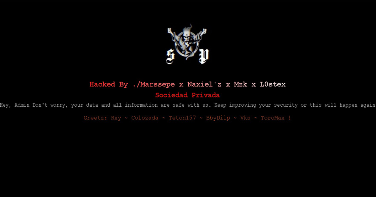 Hackean sitio de la Cámara de Diputados Hackean sitio de la Cámara de Diputados