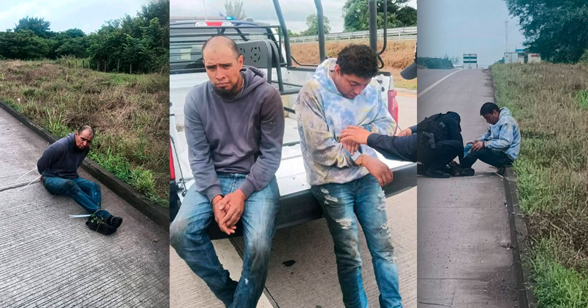 Localizan dos hombres en carretera