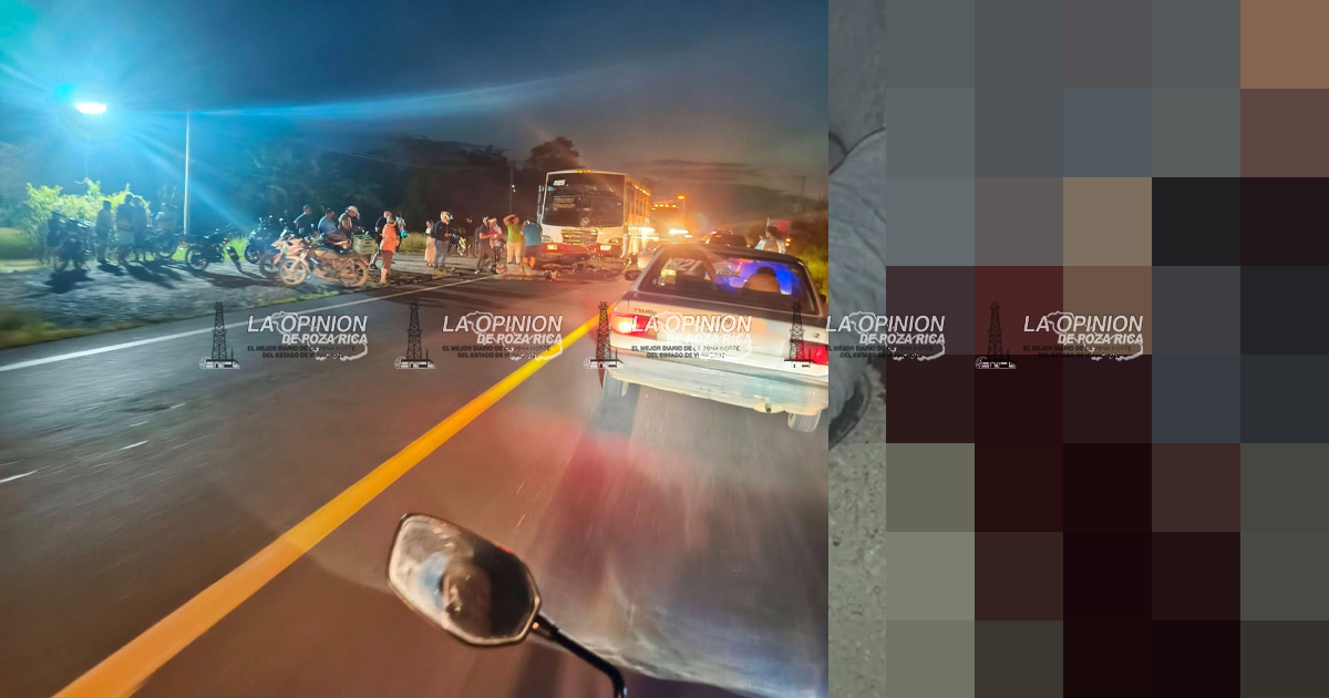 ¡Motociclista muere arrollado! ¡Motociclista muere arrollado!