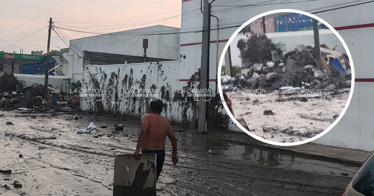 Mueblera arroja toneladas de lodo sobre área que había limpiado SEMAR Mueblera toneladas de lodo sobre área que había limpiado SEMAR
