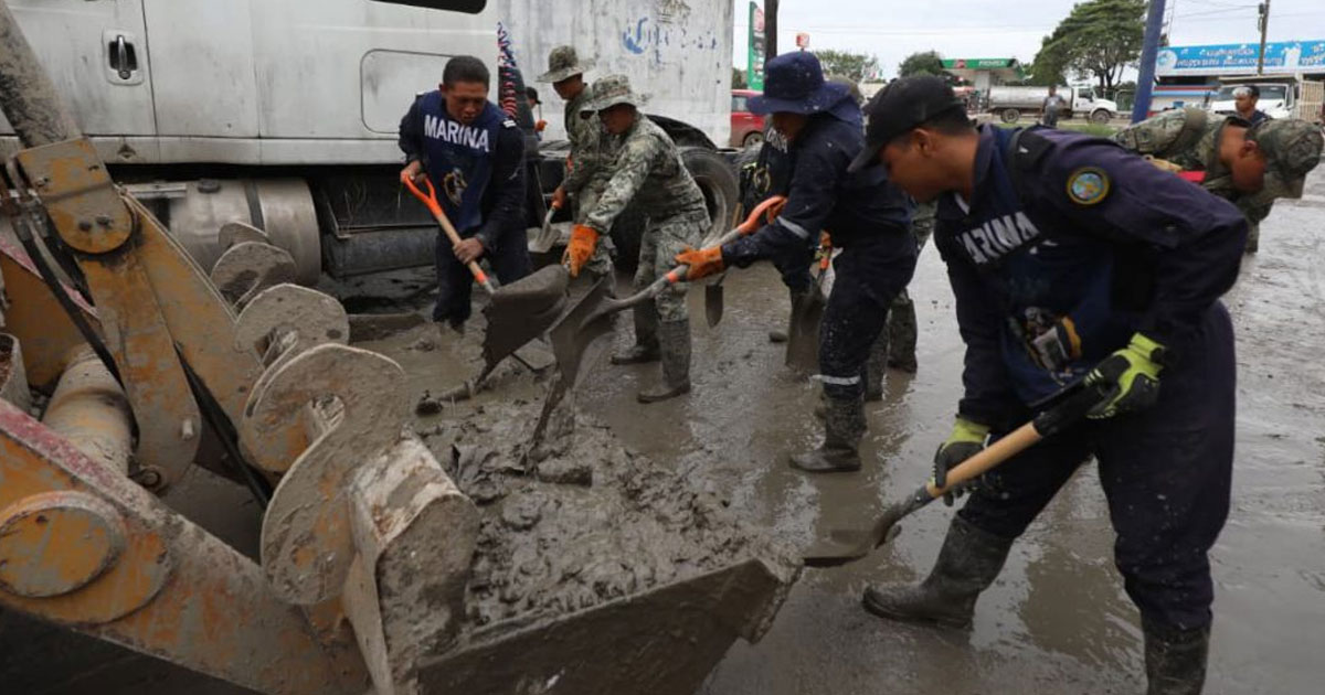 Despliegue masivo de fuerzas Federales y Estatales en Álamo para labores de limpieza Despliegue masivo de fuerzas Federales y Estatales en Álamo para labores de limpieza