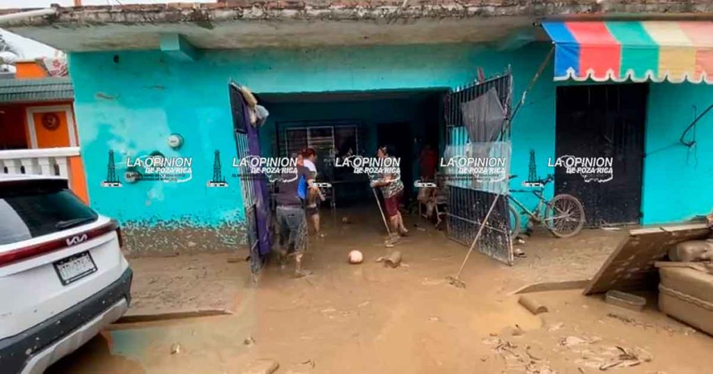 Inicia programa de limpieza en zonas afectadas por la inundación
