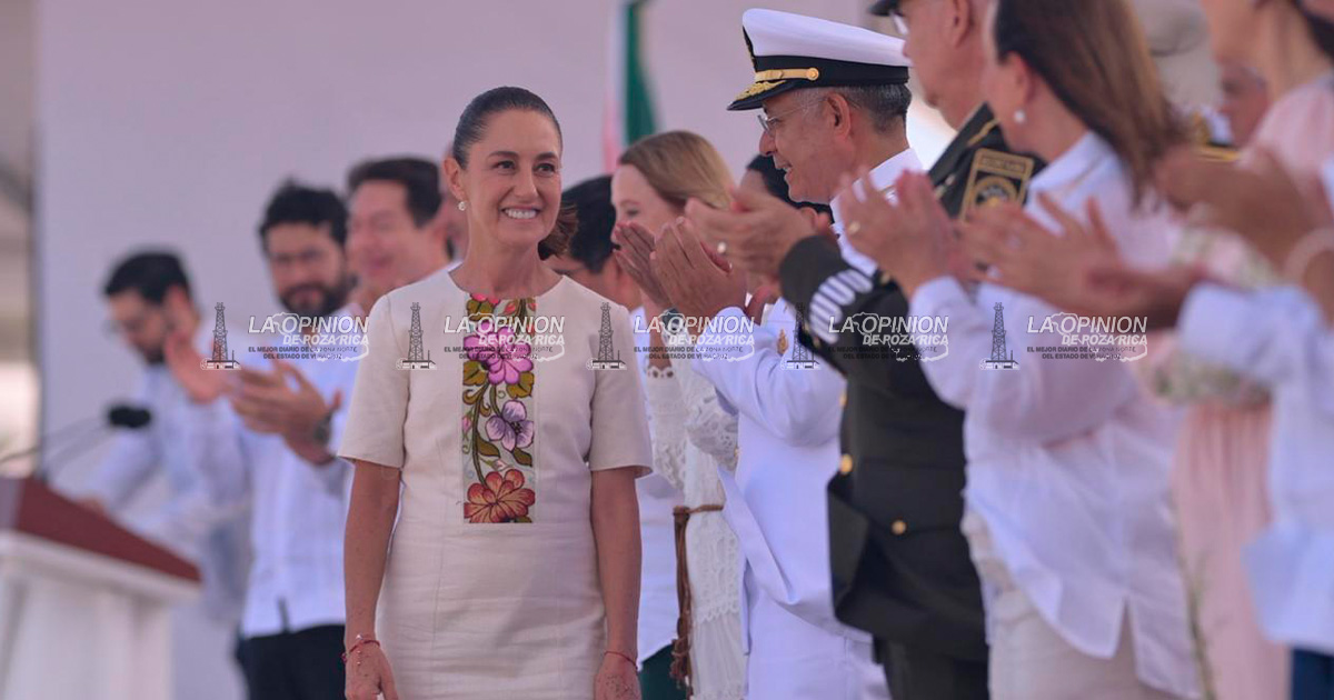 Sheinbaum homenajea a héroes veracruzanos