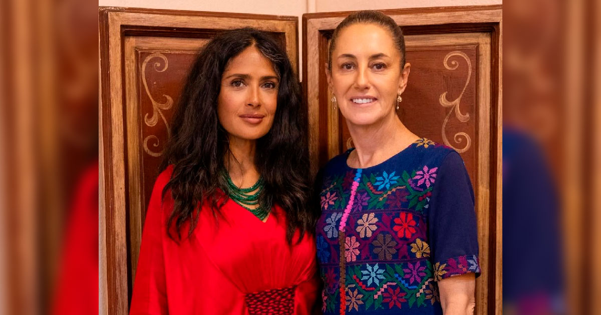 Claudia Sheinbaum se reúne con Salma Hayek