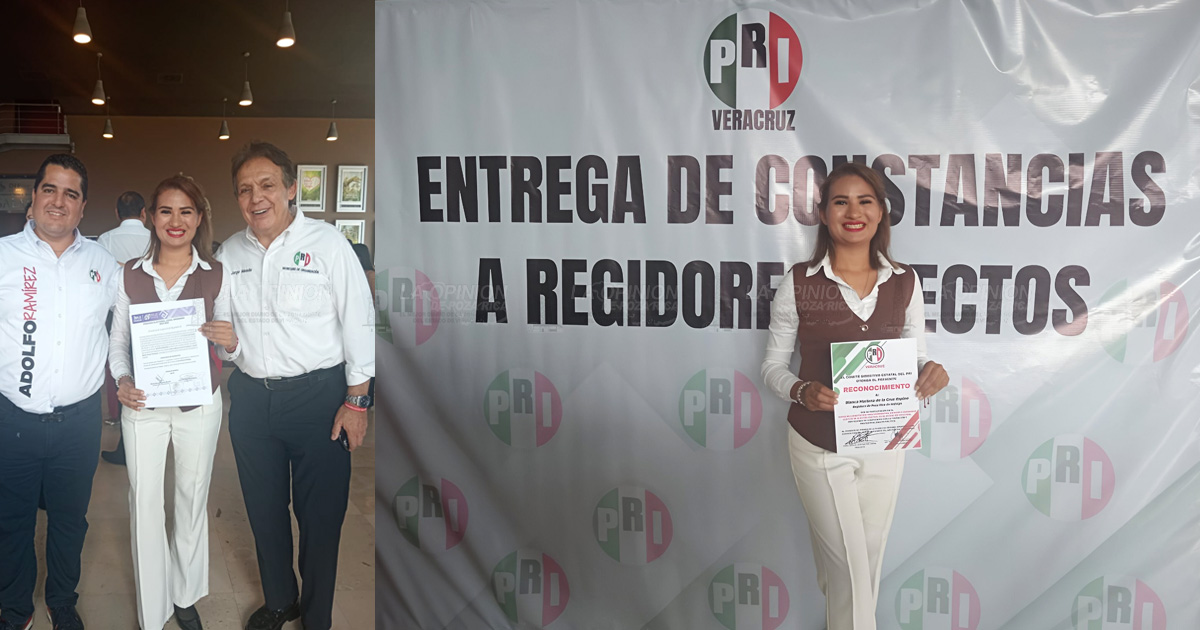 Blanca de la Cruz recibe constancia como regidora Blanca de la Cruz recibe constancia como regidora