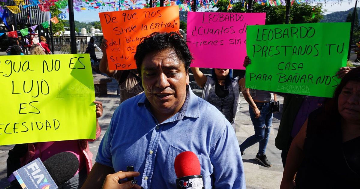 Desde el mes de agosto no tienen servicio de agua potable Desde el mes de agosto no tienen servicio de agua potable