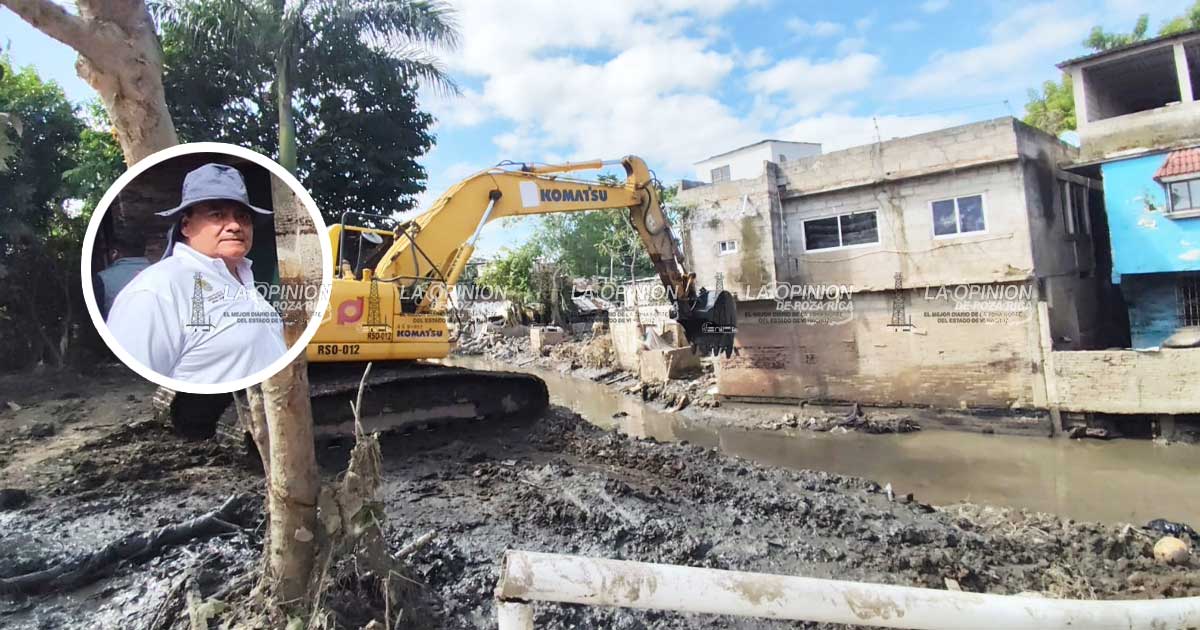 Avanza desazolve del arroyo Salsipuedes tras la inundación