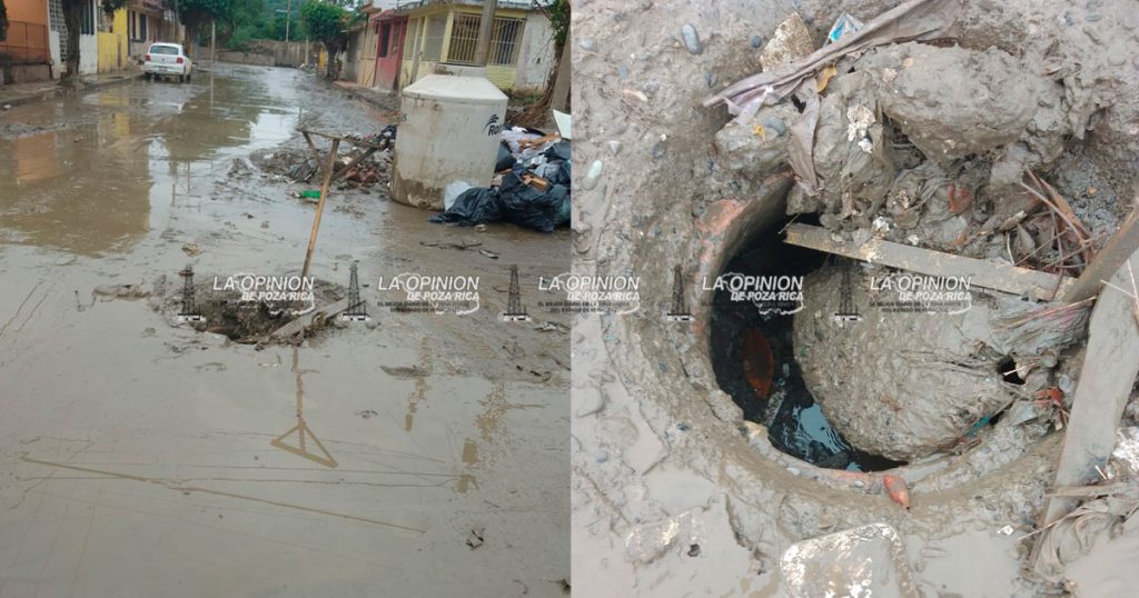 En Las Gaviotas siguen pidiendo desazolve y limpieza de calles