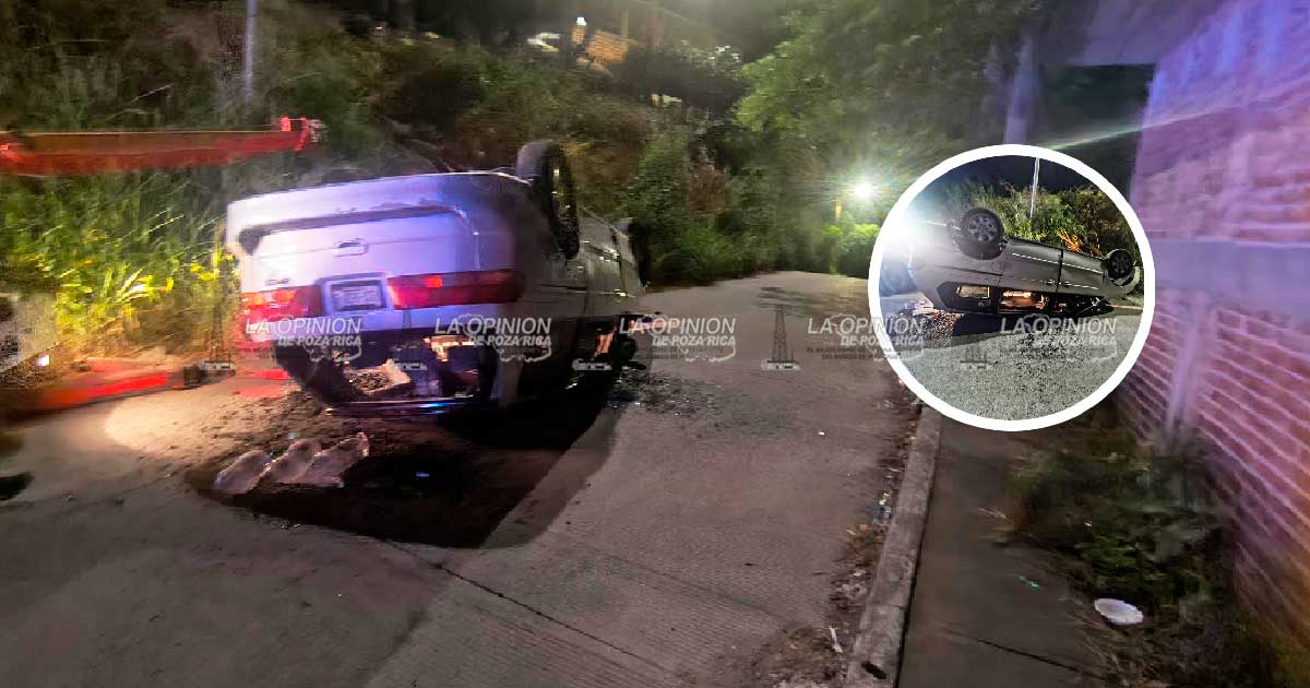 Camioneta fue hallada volcada Camioneta fue hallada volcada