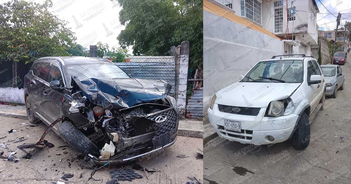 Camioneta chocada en presecución Camioneta chocada en presecución