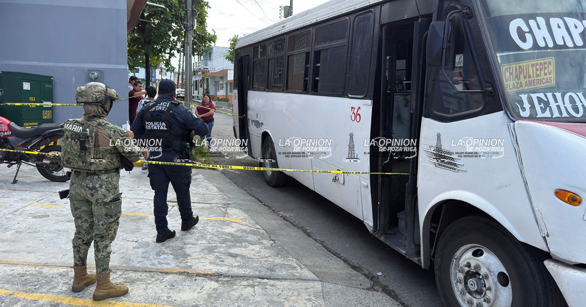 En su cumpleaños fallece sujeto al interior de autobús urbano en Veracruz